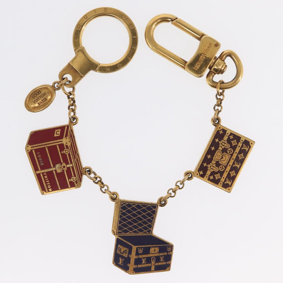 LOUIS VUITTON Porte Cles Chainne Mar Bag Charm metal Gold M66459 LV Auth 169134