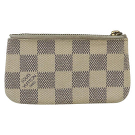 LOUIS VUITTON Damier Azur Pochette Cles Coin Purse N62659 LV Auth 169138 - 0