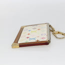LOUIS VUITTON Monogram Multicolor Pochette Cles Purse White M92655 Auth 169139-4