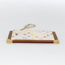 LOUIS VUITTON Monogram Multicolor Pochette Cles Purse White M92655 Auth 169139-7