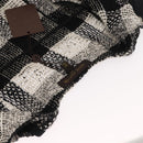 LOUIS VUITTON One Piece Knitted Fabrics Black White LV Auth 169143M-8