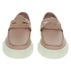 HERMES Game Sneakers Leather Beige Gold Auth 169145SAM - 0