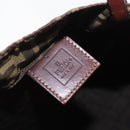 FENDI Zucca Canvas Tote Bag Black Brown Auth 169183-17