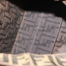 FENDI Zucca Canvas Tote Bag Black Brown Auth 169183-11