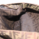 FENDI Zucca Canvas Tote Bag Black Brown Auth 169183-19