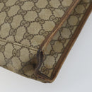 GUCCI GG Supreme Web Sherry Line Tote Bag PVC Beige Gold 010 378 Auth 169187-13