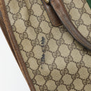 GUCCI GG Supreme Web Sherry Line Tote Bag PVC Beige Gold 010 378 Auth 169187-15