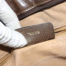 GUCCI GG Supreme Web Sherry Line Tote Bag PVC Beige Gold 010 378 Auth 169187-25