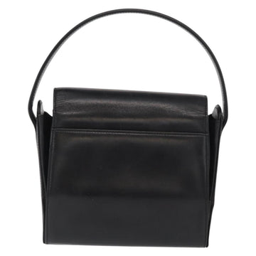 GIVENCHY Hand Bag Leather Black Gold Auth 169189 - 0