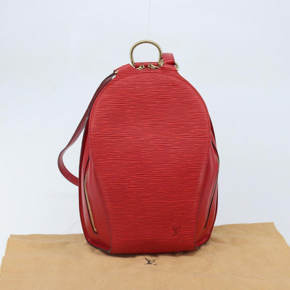 LOUIS VUITTON Epi Mabillon Backpack Castilian Red M52237 LV Auth 169192A