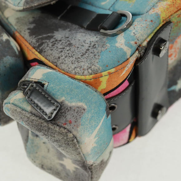 Christian Dior John Galliano SS 2024 Bag Canvas Multicolor Silver Auth 169197SM