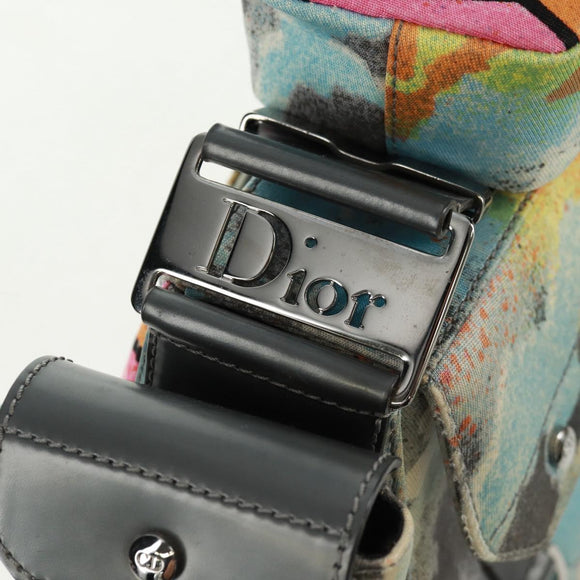 Christian Dior John Galliano SS 2024 Bag Canvas Multicolor Silver Auth 169197SM