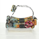Christian Dior John Galliano SS 2024 Bag Canvas Multicolor Silver Auth 169197SM-12