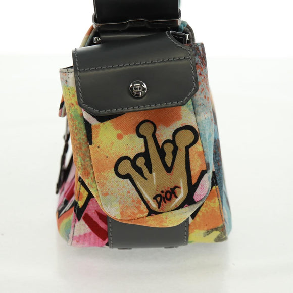 Christian Dior John Galliano SS 2024 Bag Canvas Multicolor Silver Auth 169197SM