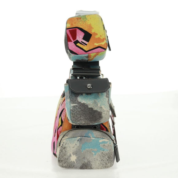 Christian Dior John Galliano SS 2024 Bag Canvas Multicolor Silver Auth 169197SM