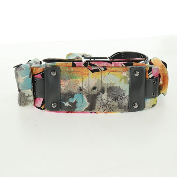 Christian Dior John Galliano SS 2024 Bag Canvas Multicolor Silver Auth 169197SM