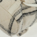 CHANEL Backpack Tweed Gold White CC Auth 169198SM-19