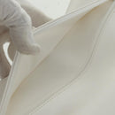 CHANEL Chain Shoulder Bag Leather White Silver CC Auth 169199SM-22