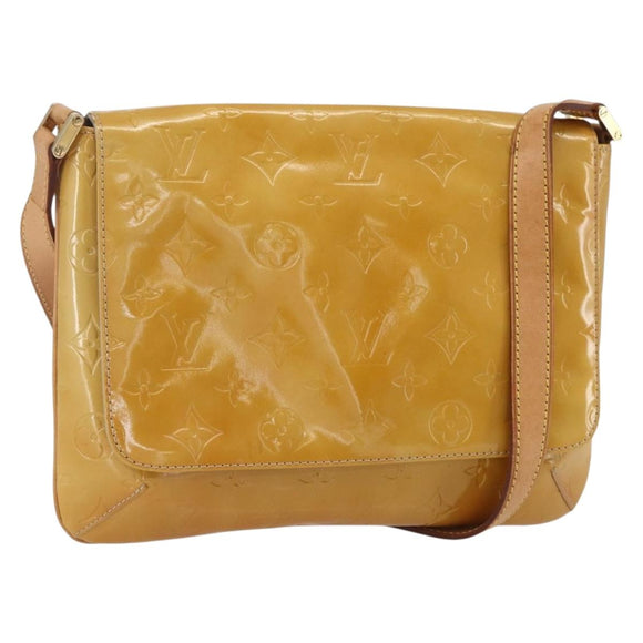 LOUIS VUITTON Monogram Vernis Thompson Street Bag Beige M91301 LV Auth 169211