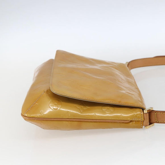LOUIS VUITTON Monogram Vernis Thompson Street Bag Beige M91301 LV Auth 169211