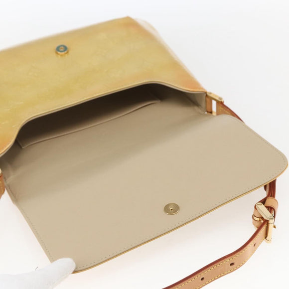 LOUIS VUITTON Monogram Vernis Thompson Street Bag Beige M91301 LV Auth 169212