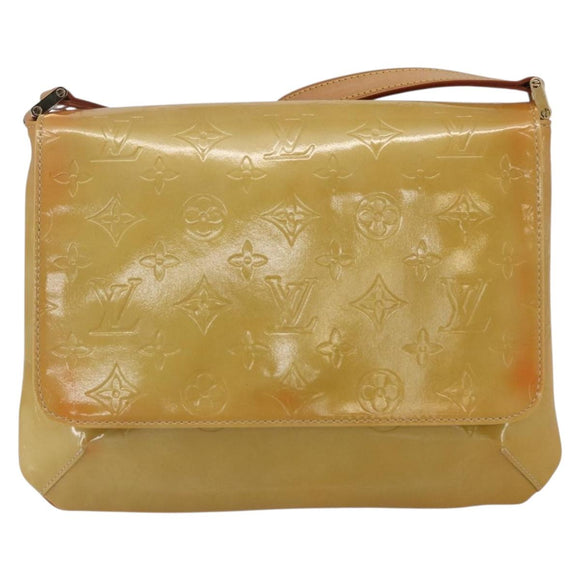 LOUIS VUITTON Monogram Vernis Thompson Street Bag Beige M91301 LV Auth 169212
