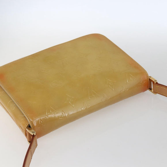 LOUIS VUITTON Monogram Vernis Thompson Street Bag Beige M91301 LV Auth 169212