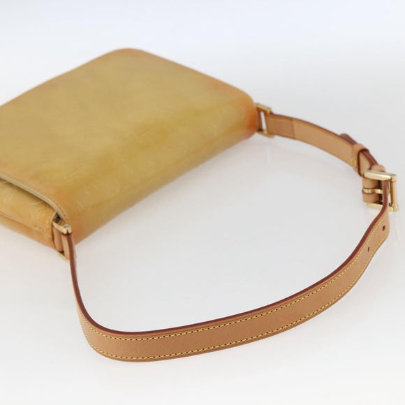 LOUIS VUITTON Monogram Vernis Thompson Street Bag Beige M91301 LV Auth 169212