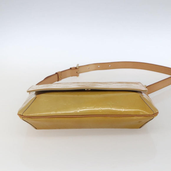 LOUIS VUITTON Monogram Vernis Thompson Street Bag Beige M91301 LV Auth 169212