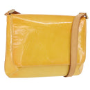 LOUIS VUITTON Monogram Vernis Thompson Street Bag Lime Yellow M91071 Auth 169213-1