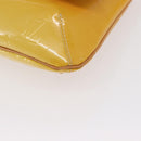 LOUIS VUITTON Monogram Vernis Thompson Street Bag Lime Yellow M91071 Auth 169213-14