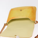 LOUIS VUITTON Monogram Vernis Thompson Street Bag Lime Yellow M91071 Auth 169213-10
