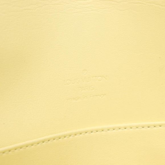 LOUIS VUITTON Monogram Vernis Thompson Street Bag Lime Yellow M91071 Auth 169213