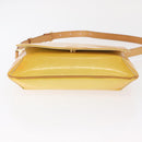 LOUIS VUITTON Monogram Vernis Thompson Street Bag Lime Yellow M91071 Auth 169213-5