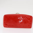 LOUIS VUITTON Monogram Vernis Reade PM Hand Bag Red Rouge M91088 LV Auth 169217-6
