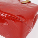 LOUIS VUITTON Monogram Vernis Reade PM Hand Bag Red Rouge M91088 LV Auth 169217-10
