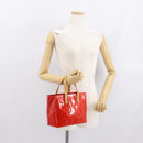 LOUIS VUITTON Monogram Vernis Reade PM Hand Bag Red Rouge M91088 LV Auth 169217-23