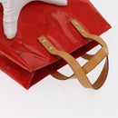 LOUIS VUITTON Monogram Vernis Reade PM Hand Bag Red Rouge M91088 LV Auth 169217-7