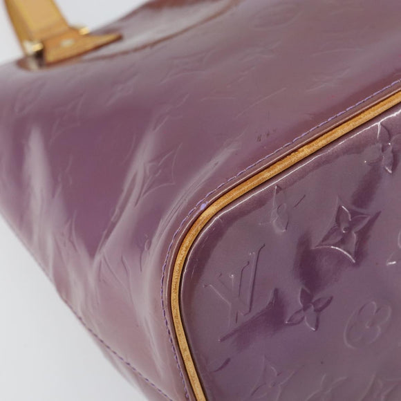LOUIS VUITTON Monogram Vernis Houston Handtasche Lila Viole M91093 Auth 169218