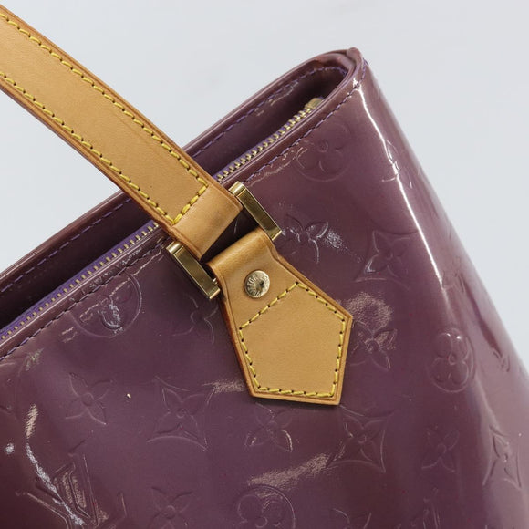 LOUIS VUITTON Monogram Vernis Houston Handtasche Lila Viole M91093 Auth 169218