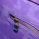 LOUIS VUITTON Monogram Vernis Houston Handtasche Lila Viole M91093 Auth 169218-21
