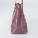 LOUIS VUITTON Monogram Vernis Houston Hand Bag Purple Viole M91093 Auth 169218-4