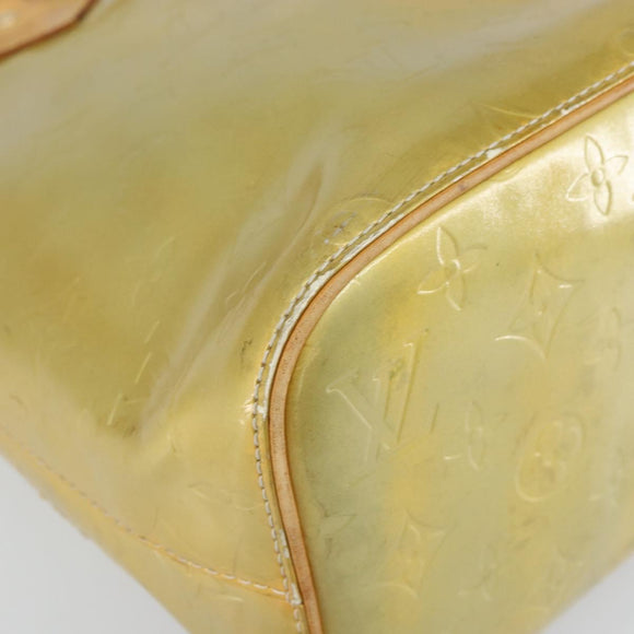 LOUIS VUITTON Monogram Vernis Houston Hand Bag Gris M91053 LV Auth 169219