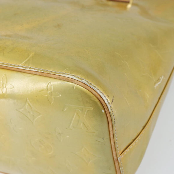 LOUIS VUITTON Monogram Vernis Houston Hand Bag Gris M91053 LV Auth 169219