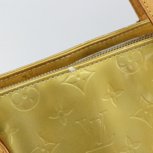 LOUIS VUITTON Monogram Vernis Houston Hand Bag Gris M91053 LV Auth 169219