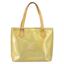 LOUIS VUITTON Monogram Vernis Houston Hand Bag Gris M91053 LV Auth 169219-13