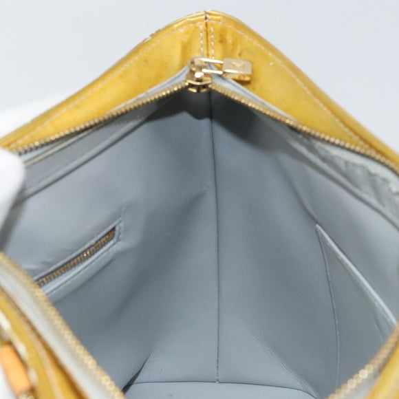 LOUIS VUITTON Monogram Vernis Houston Hand Bag Gris M91053 LV Auth 169219