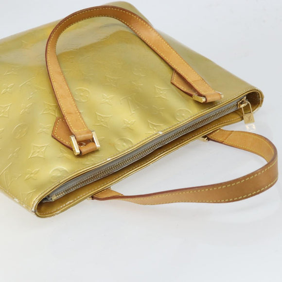 LOUIS VUITTON Monogram Vernis Houston Hand Bag Gris M91053 LV Auth 169219