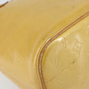 LOUIS VUITTON Monogram Vernis Houston Hand Bag Beige M91004 LV Auth 169220-16