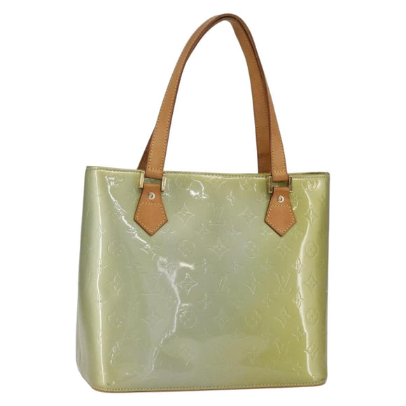 LOUIS VUITTON Monogram Vernis Houston Hand Bag Gris M91053 LV Auth 169221
